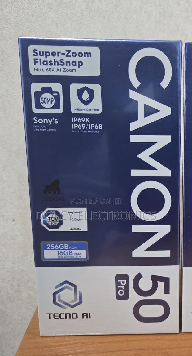 New Tecno Camon 50 Pro 256 GB Black - thumbnail 3