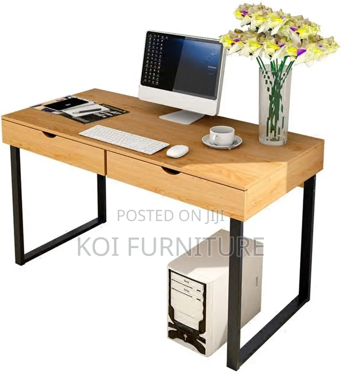 Office Desk; Home Office Generic Office Desk With Drawers