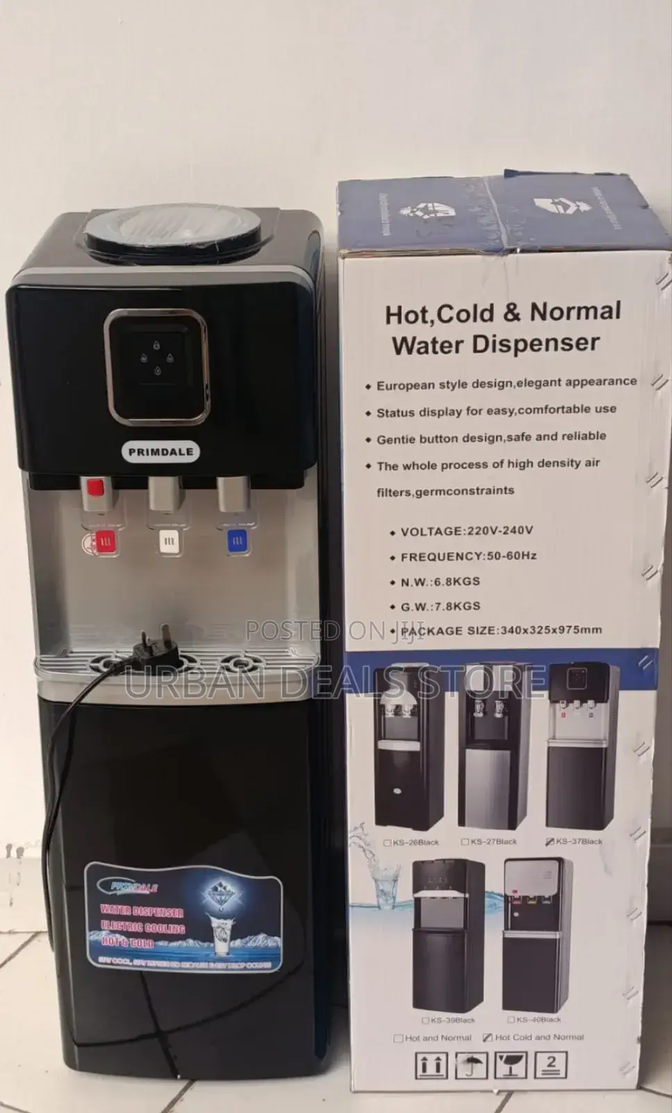 Primdale Dispenser Hot,Normal and Cold