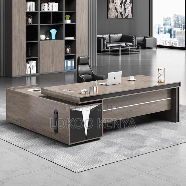 Office Desk ; 1800mm Executive L-Shaped Office Desk - thumbnail 4