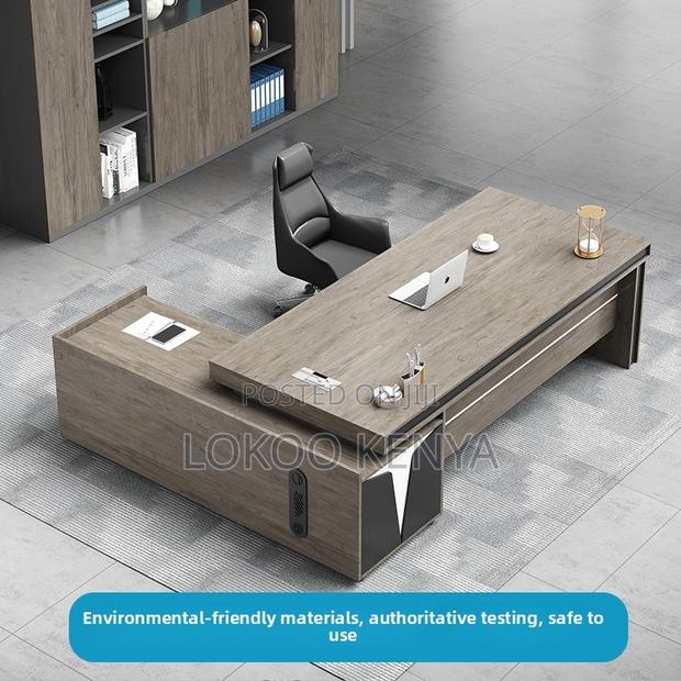 Office Desk ; 1800mm Executive L-Shaped Office Desk - thumbnail 7