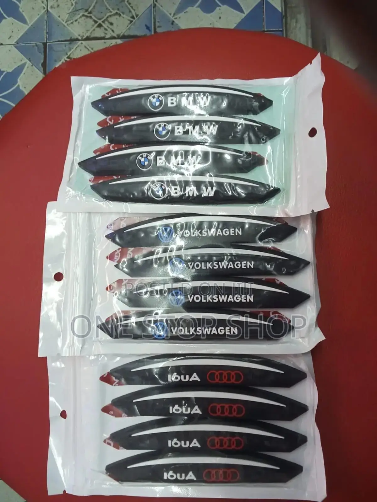 4pcs Different Car Logo Brand Door Side Edge Guars