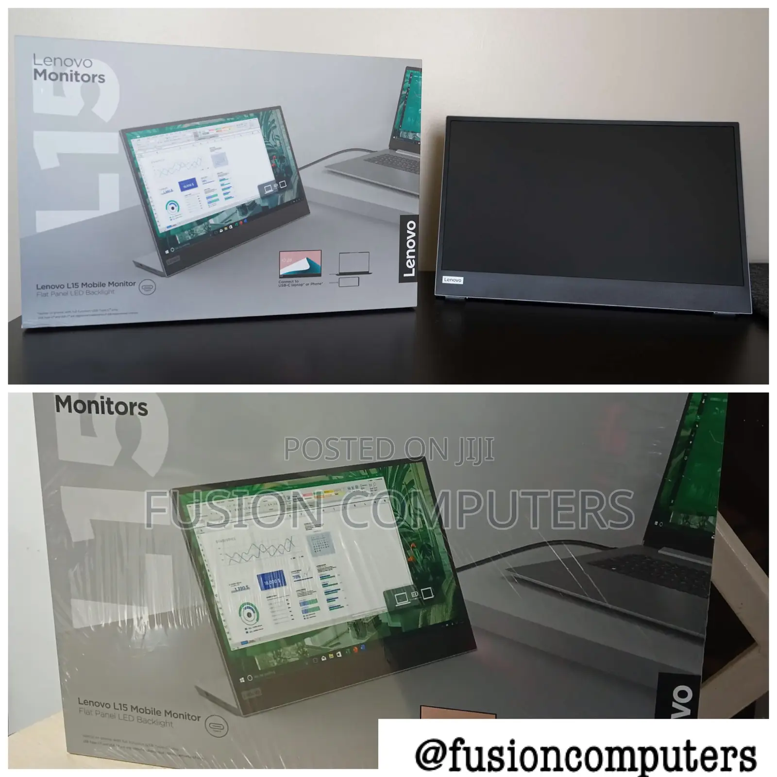 Lenovo L15 15.6′′ Fhd Usb-c Portable Monitor