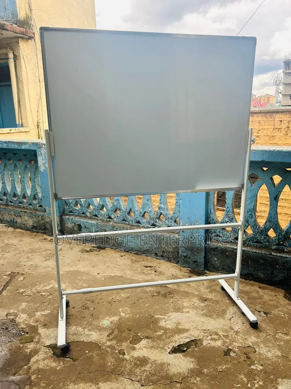 Wheel Stand With Whiteboard and Pens Available