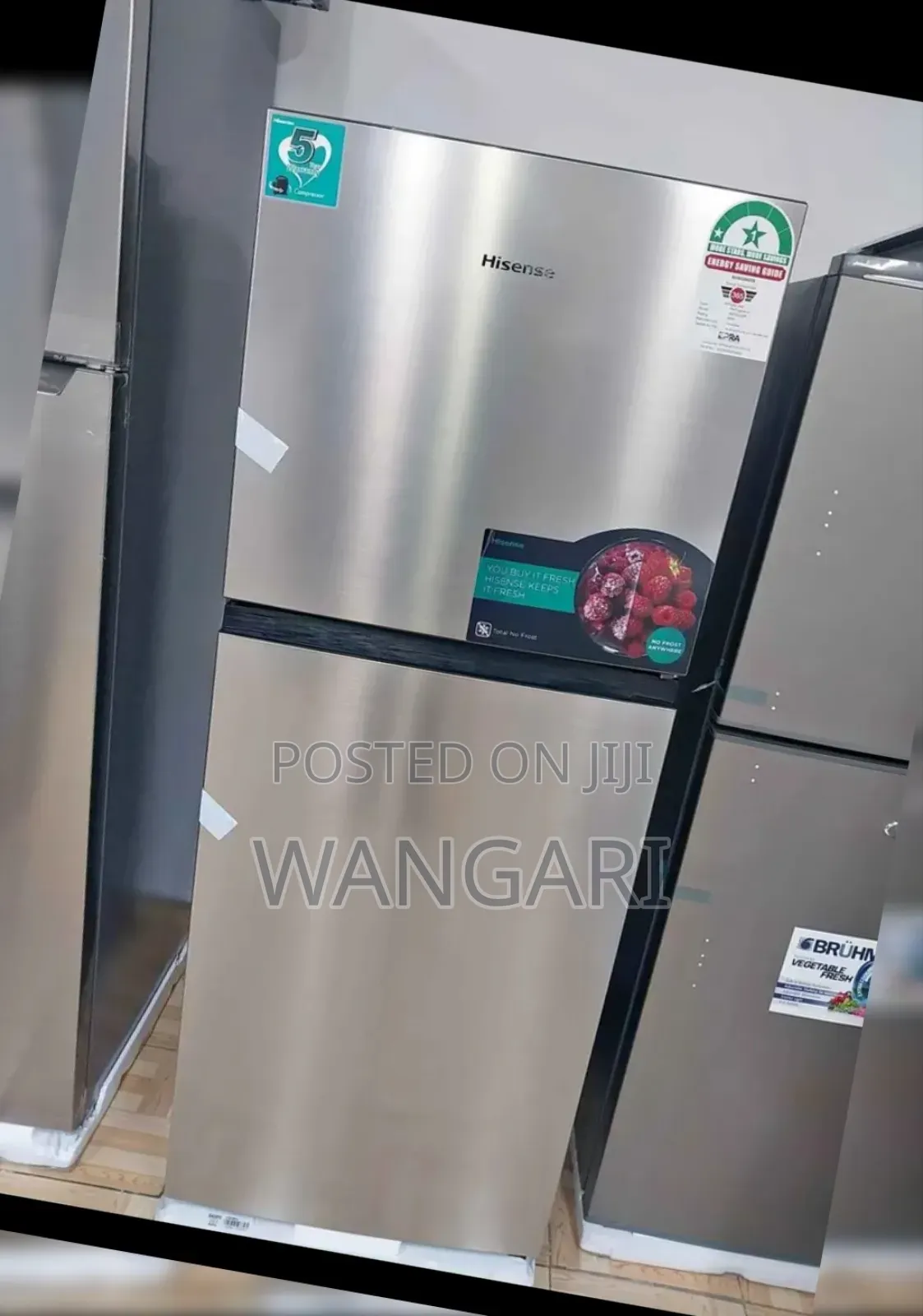 Hisense 205litres Fridge Double Door