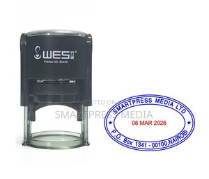 Wes Brand Oval Shaped Rubber Stamp - thumbnail 2
