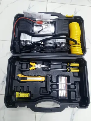 Heavy Duty 12v Car Tyre Inflator Pump With Repair Tools