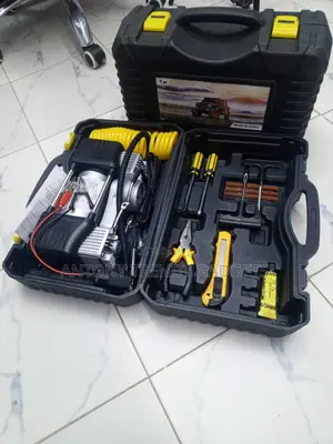 Heavy Duty 12v Car Tyre Inflator Pump With Repair Tools