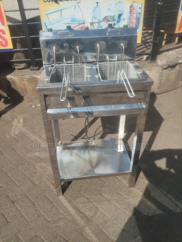 Stainless Steel Double Fryer