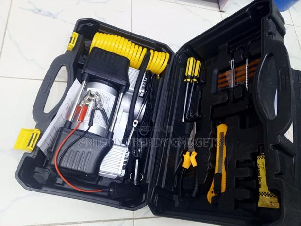 12v Portable Car Tyre Pump Inflator With Puncture Repair Kit