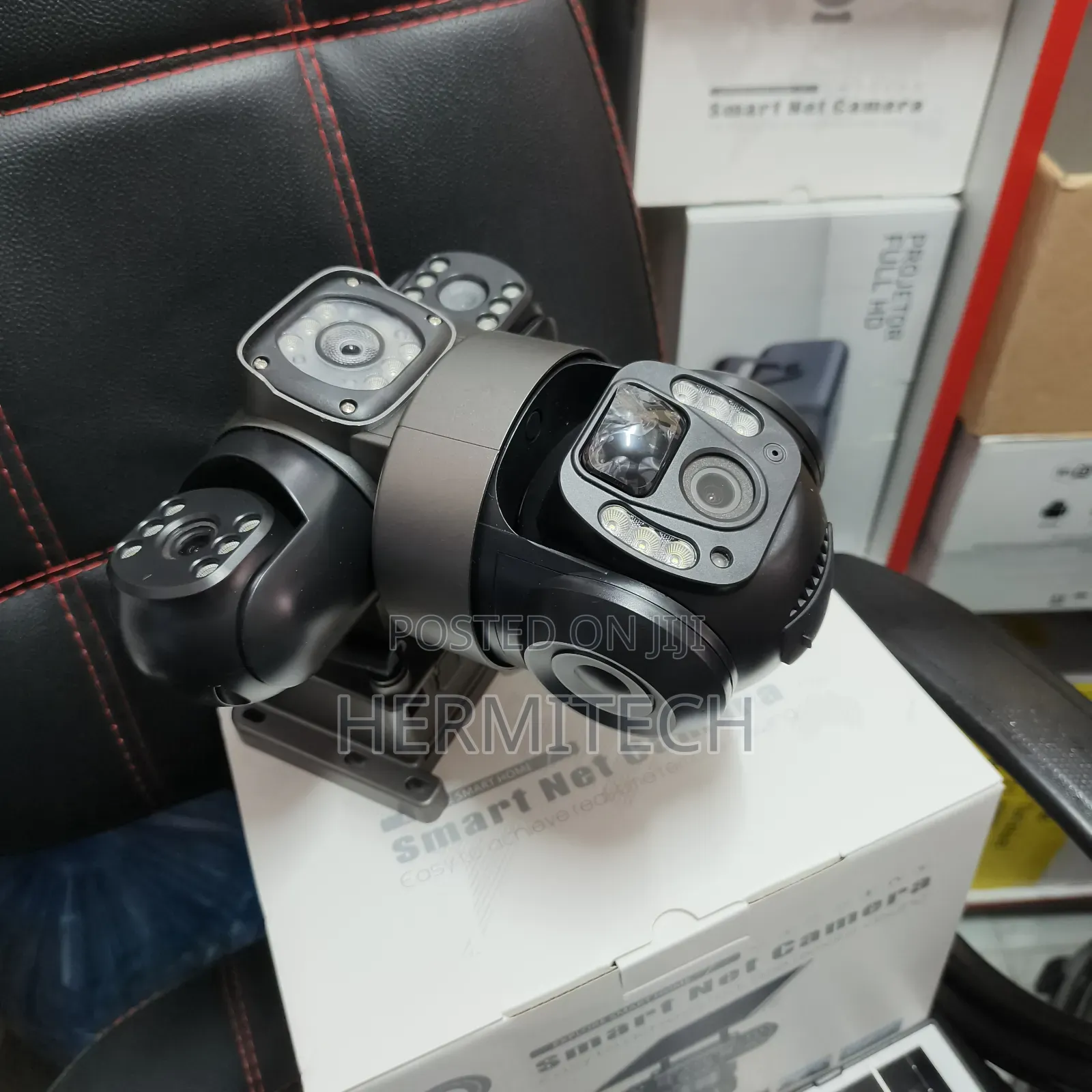 Outdoor CCTV Camera 4g Enabled Triple Lens