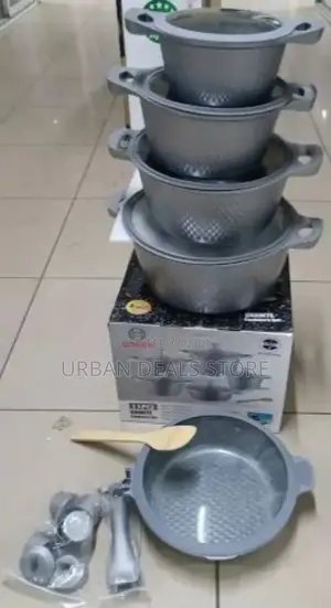*_Bosch 11pc Cookware With Silicone Lid Covers. 
Small Diamond Texture