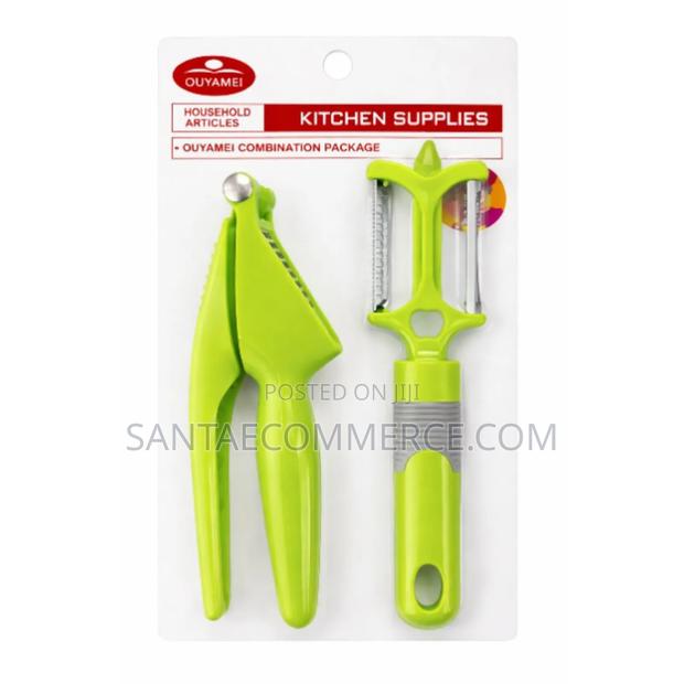 2-in-1 Peeler Garlic Press Kitchen Tool Set