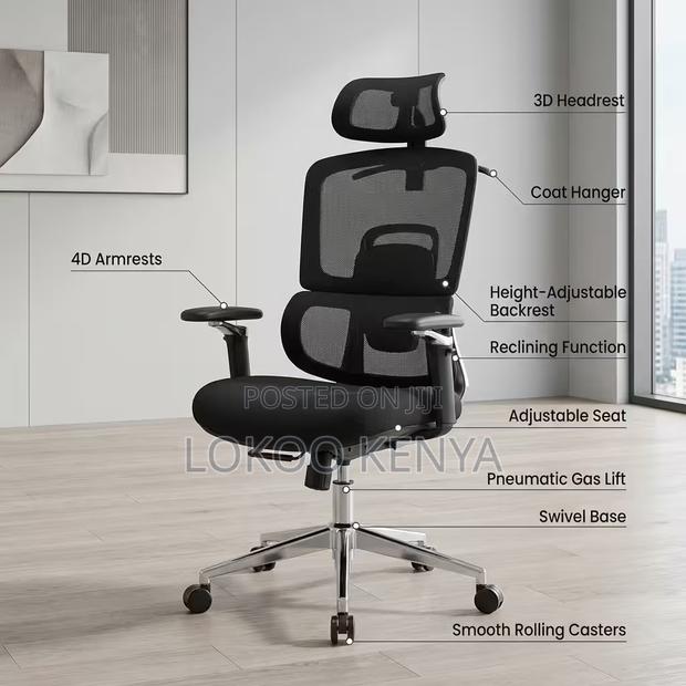 Office Chair ; Height Adjustable Task Chair Bar Study - thumbnail 14