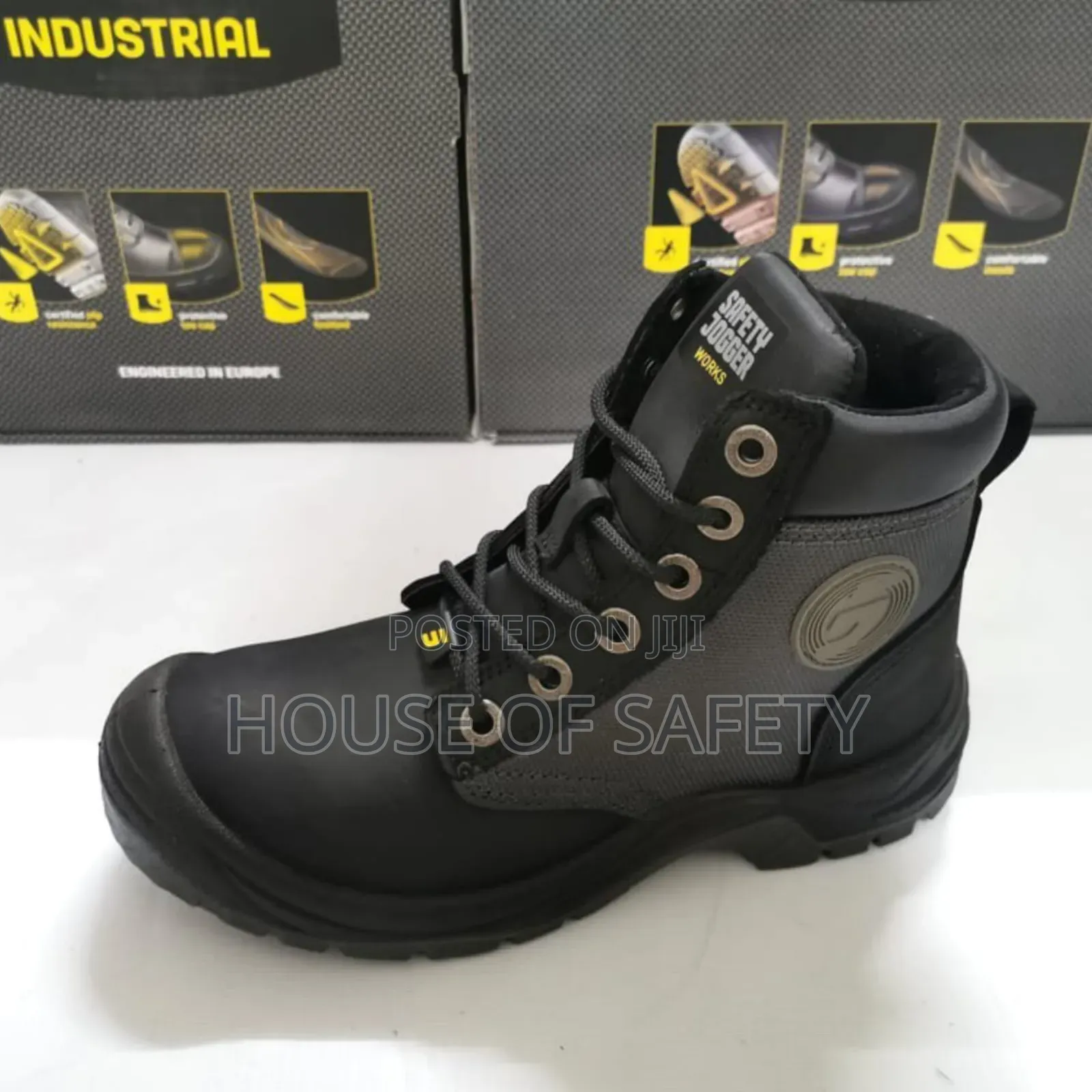 Black Horse Leather Dakar Safety Boots