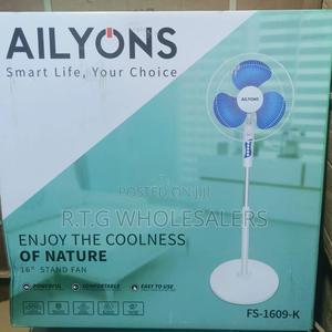 Ailyons 16′′ Standing Fan – Adjustable Height Quiet Motor - thumbnail 2