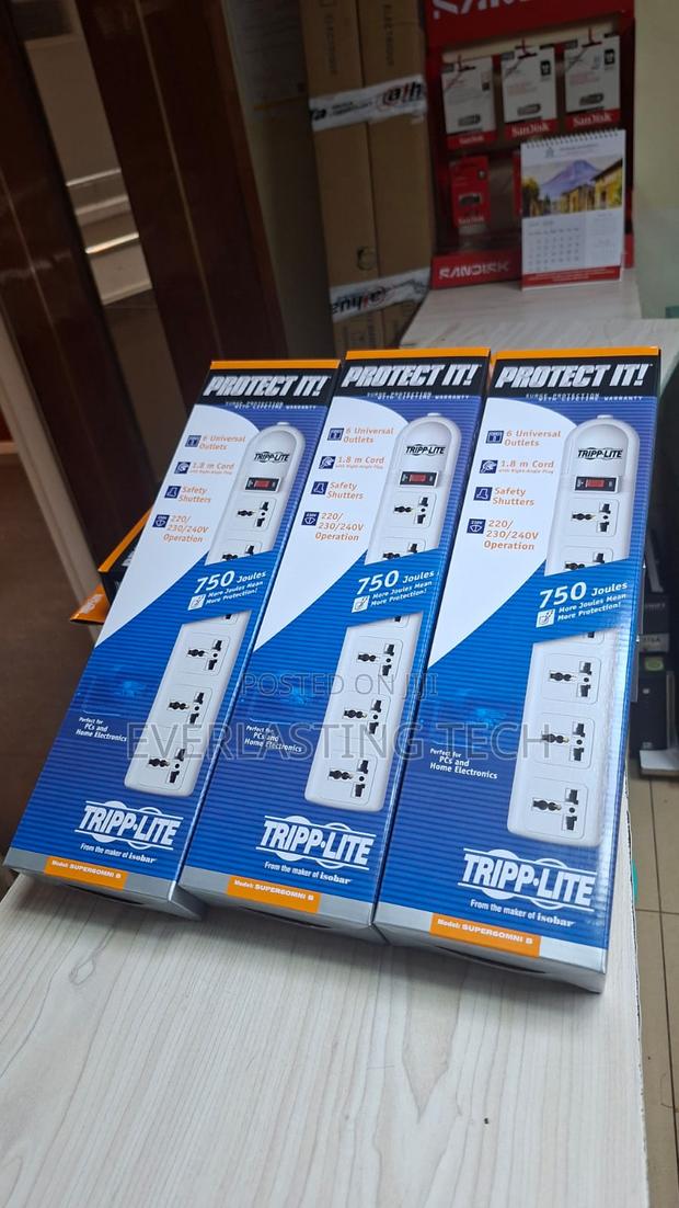 Tripplite 6 Ways Universal Outlet Surge Protector Extension 1.8m Cord