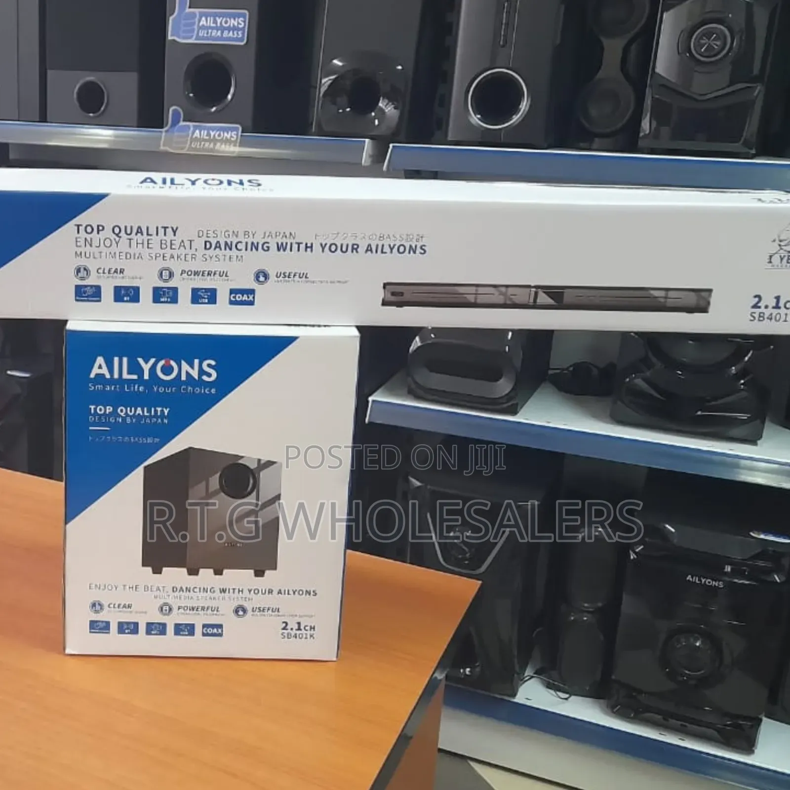 Ailyons 2.1ch Multimedia Speaker System – Usb/Aux/Fm Support