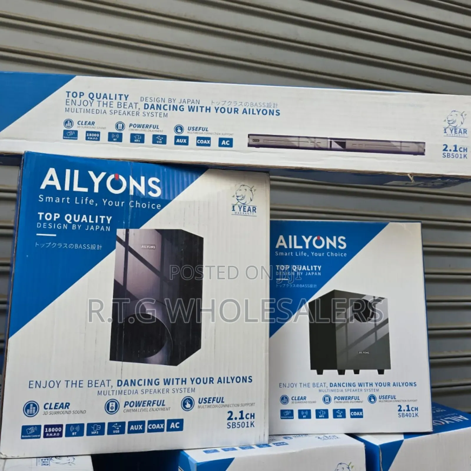 Ailyons Sb501k Multimedia Bluetooth Soundbar Speaker System