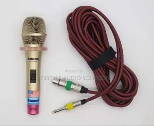 Shure Top Quality Wired Microphone - 10 Meters Cable Pay on Delivery