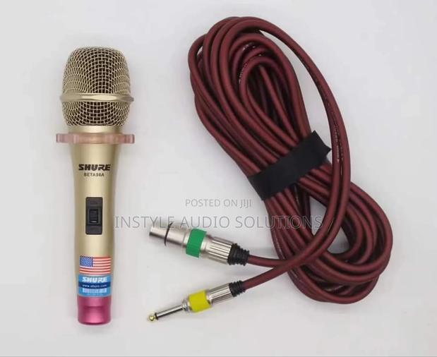Shure Top Quality Wired Microphone - 10 Meters Cable Pay on Delivery