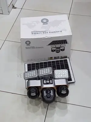 Multi-User Access 12mp 4g PTZ Multiple Lens Camera Solar Flood Light