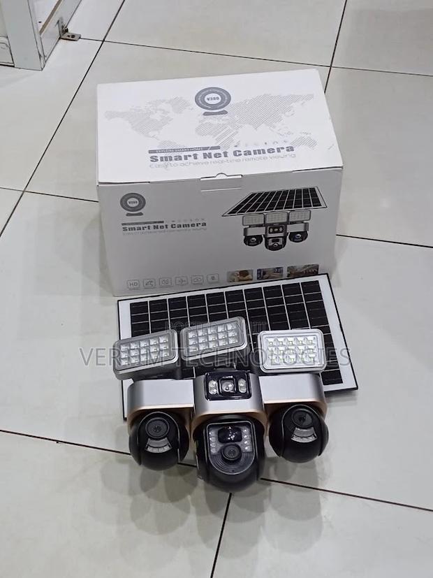 Multi-User Access 12mp 4g PTZ Multiple Lens Camera Solar Flood Light - main view