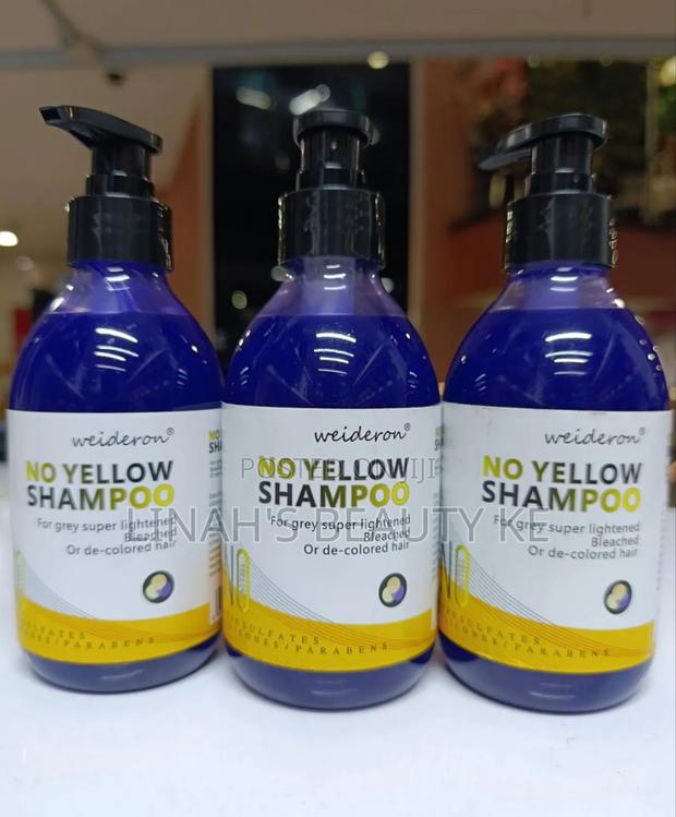 Yellow Shampoo for Hairs With Grey Highlights
