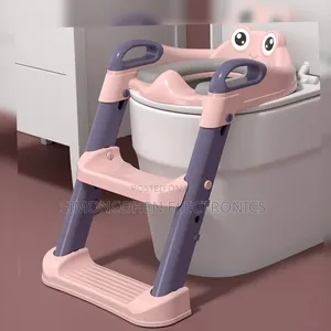 Kids Training Toilet Ladder Seat With Pvc Cushion