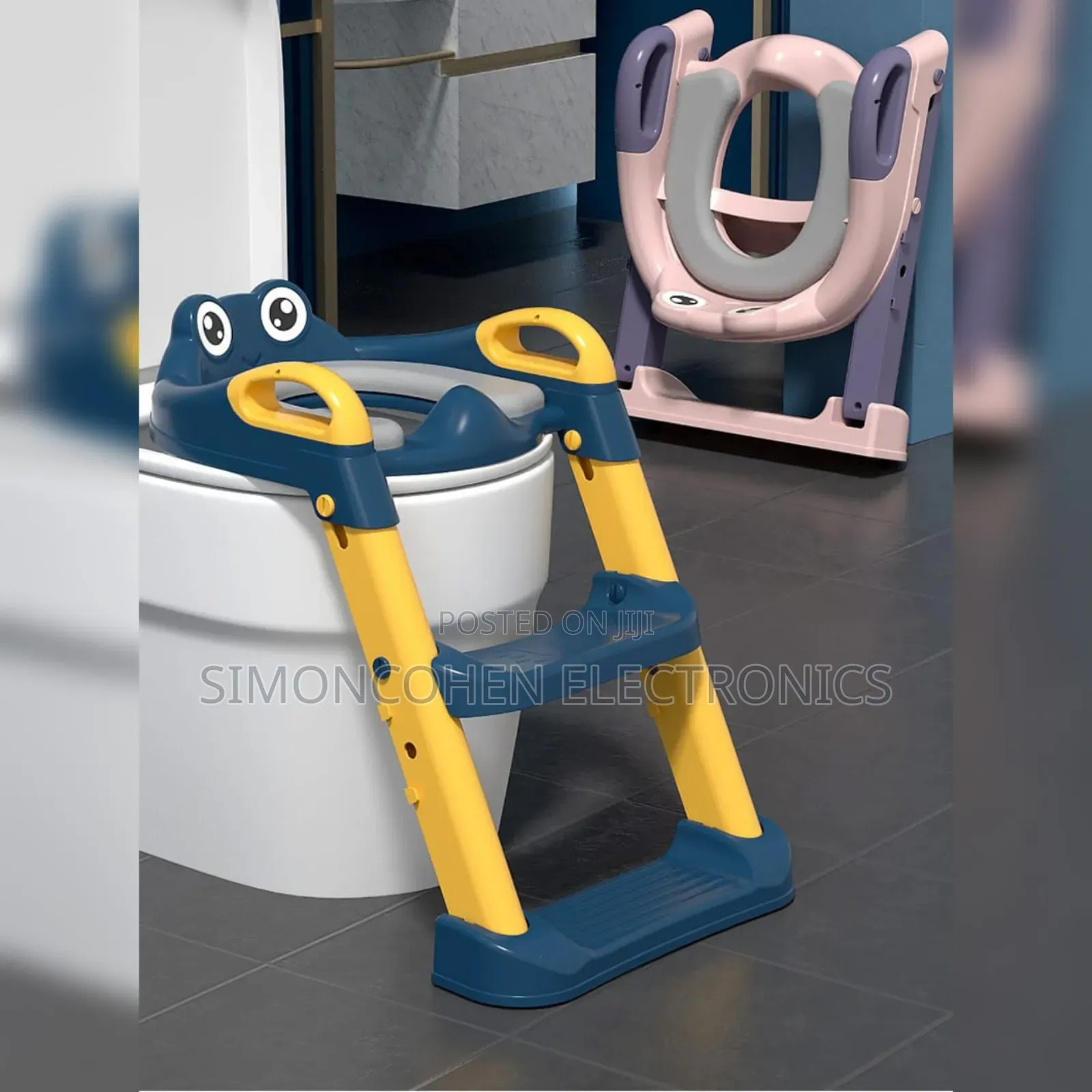 Kids Training Toilet Ladder Seat With Pvc Cushion