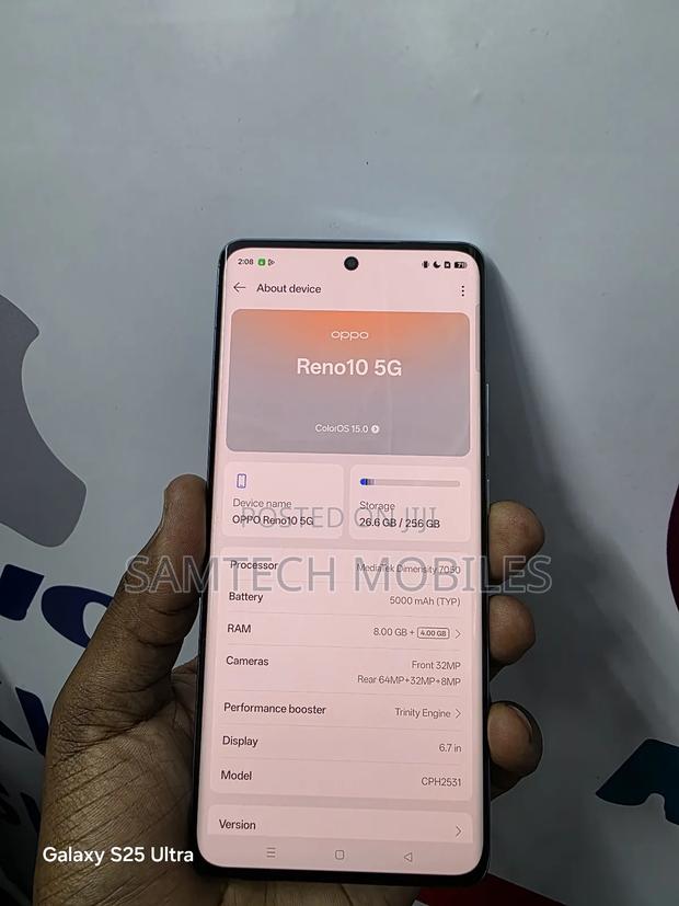 Oppo Reno10 256 GB Silver - thumbnail 4