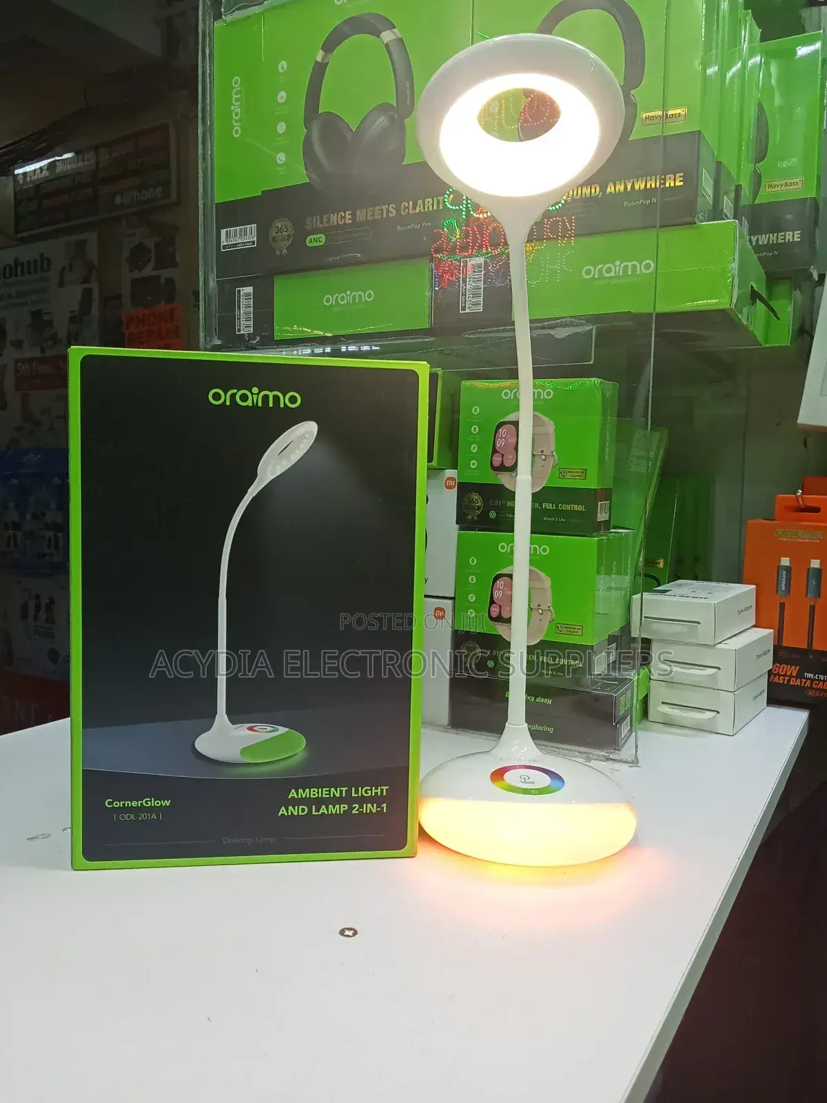 Oraimo Cornerglow 5w RBG Ambient Light 2-in-1