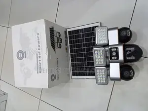 Pir Human Detection 12mp 4g PTZ Multiple Lens Solar Camera Flood Light