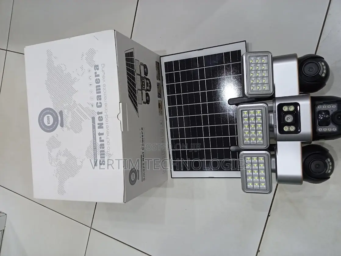 Waterproof 4g PTZ Multiple Lens Screens Camera Solar Flood Light