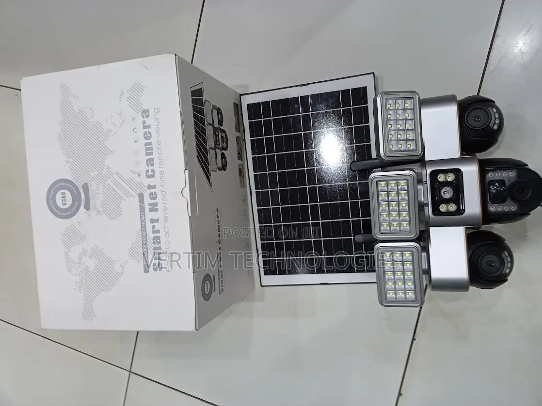 Secure Cloud Storage Support 12mp 4g PTZ Camera With Solar Flood Light