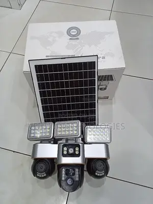 12mp 4g PTZ Multiple Lens Camera With Solar Floodlight