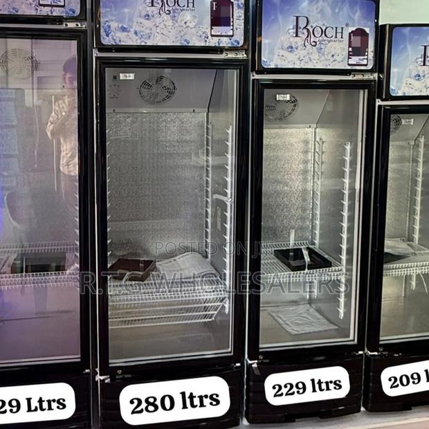 Roch 229l Vertical Display Fridge Rsf‐290‐O – Upright Cooler