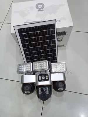 Auto Tracking Support 12mp 4g PTZ Solar Camera With Solar Flood Light