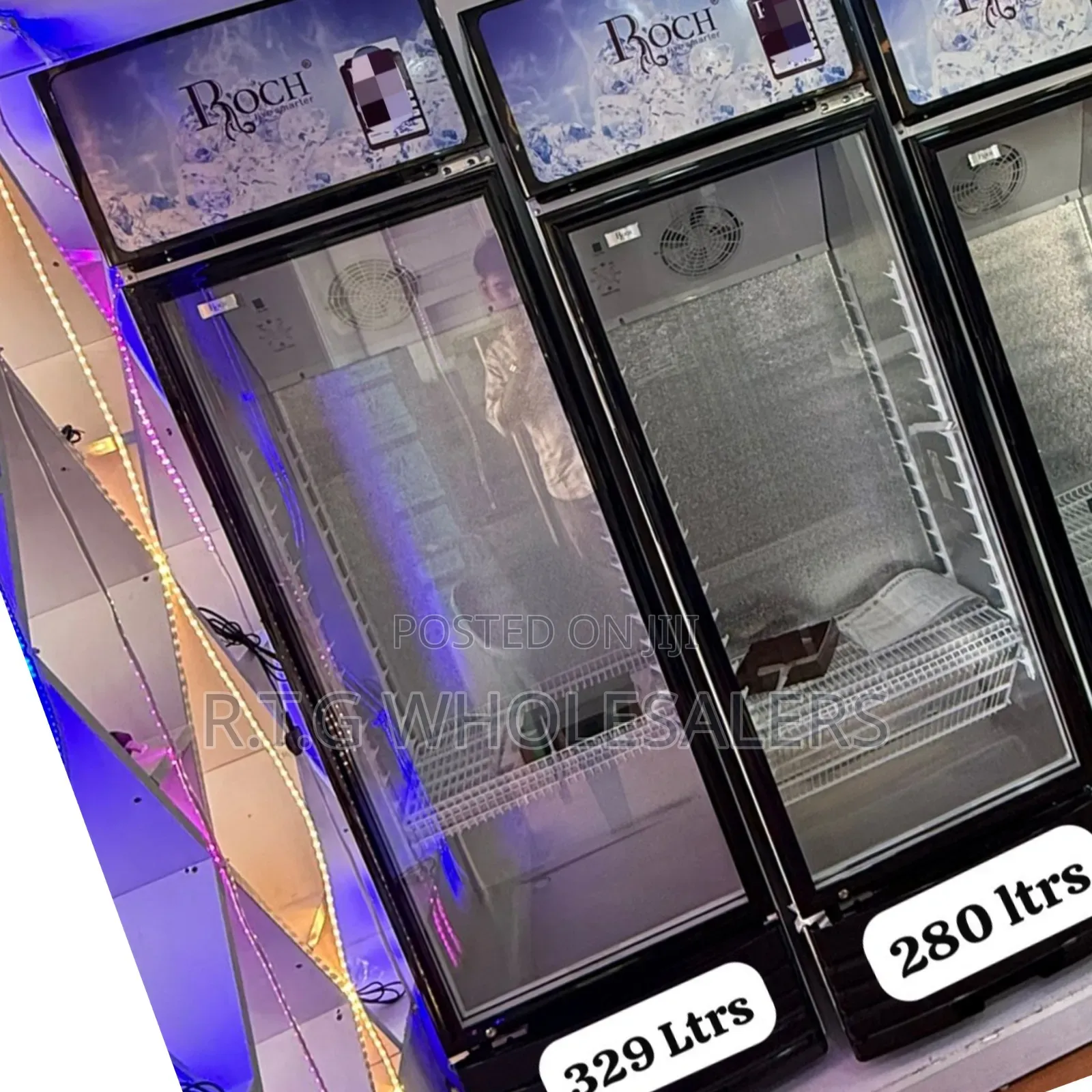 Roch 329l Upright Display Fridge Rsf‐410‐O – Showcase Cooler