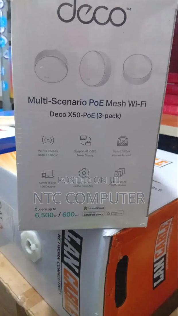 Tplink Deco X50-Poe Multi Scenario 3 Pack Wifi 6 Mesh Accesspoint - main view