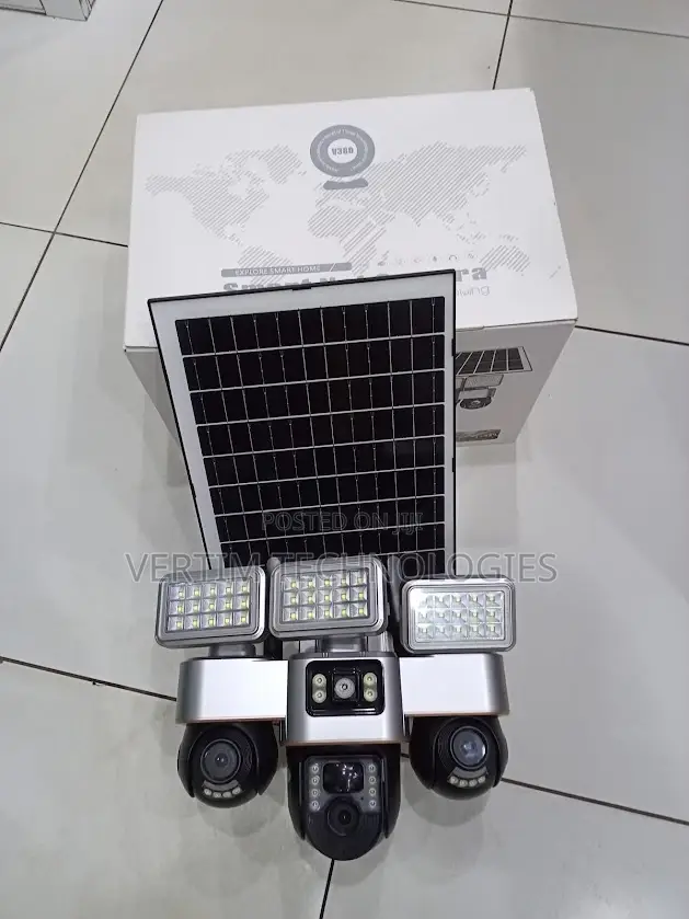 Ultra High Quality 12mp 4g PTZ Solar Camera With Solar Flood Light