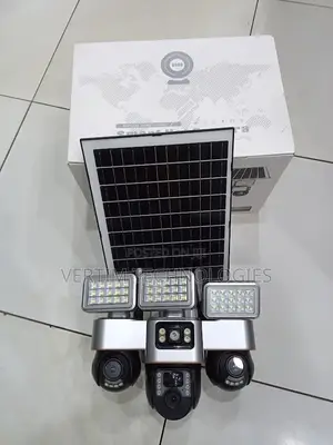 Quality Ensured 12mp 4g PTZ Multiple Lens Camera With Solar Floodlight