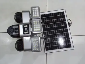 High Quality 12mp 4g PTZ Multiple Lens Camera With Solar Flood Light