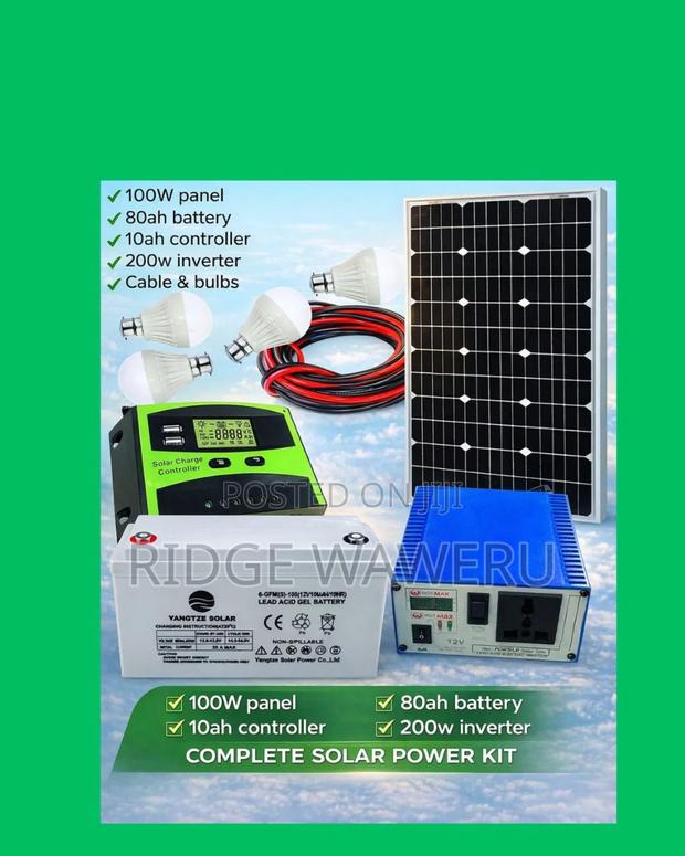 100w Solar Full Kit - main view