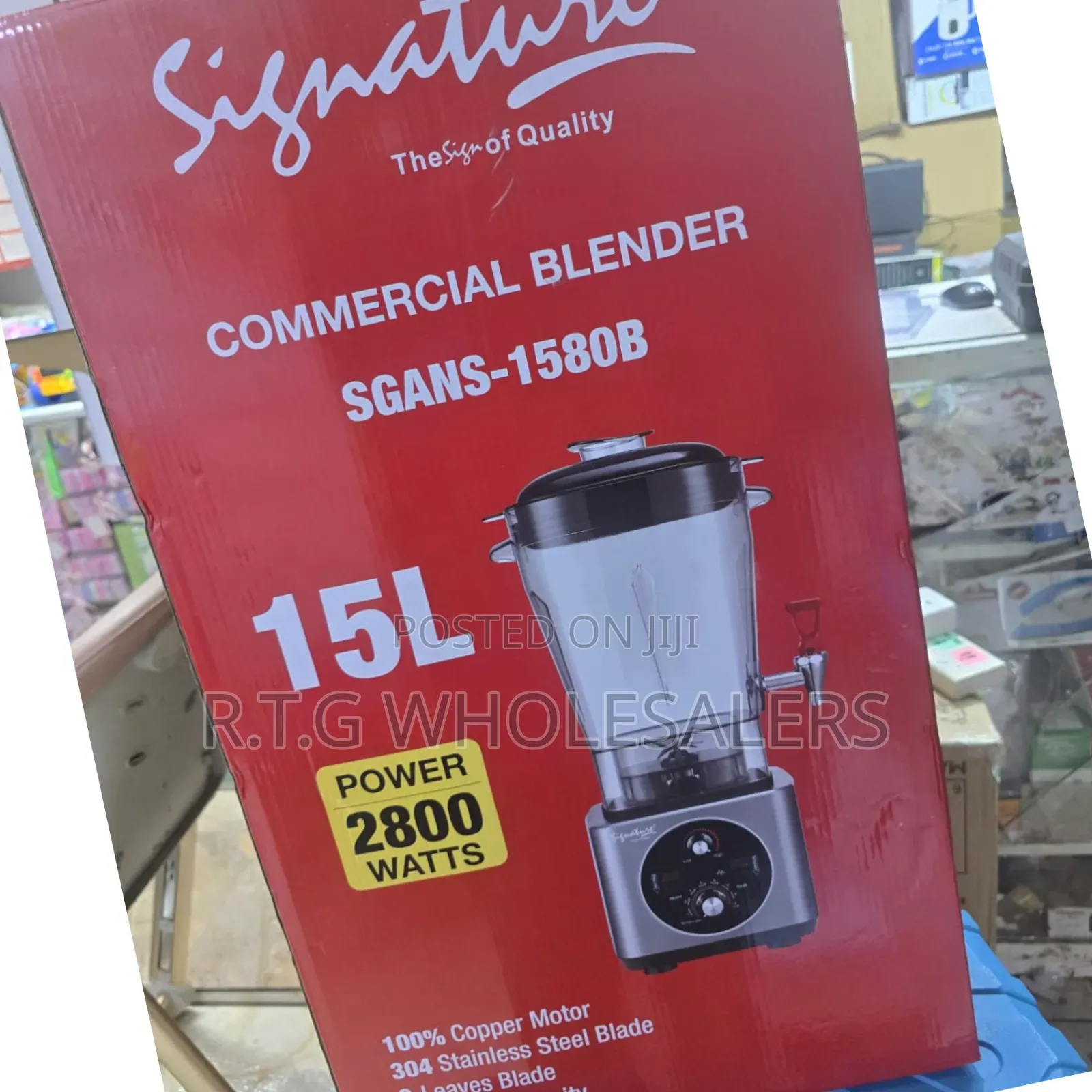 Heavy‐Duty 2800w Blender With 15‐Liter Jar