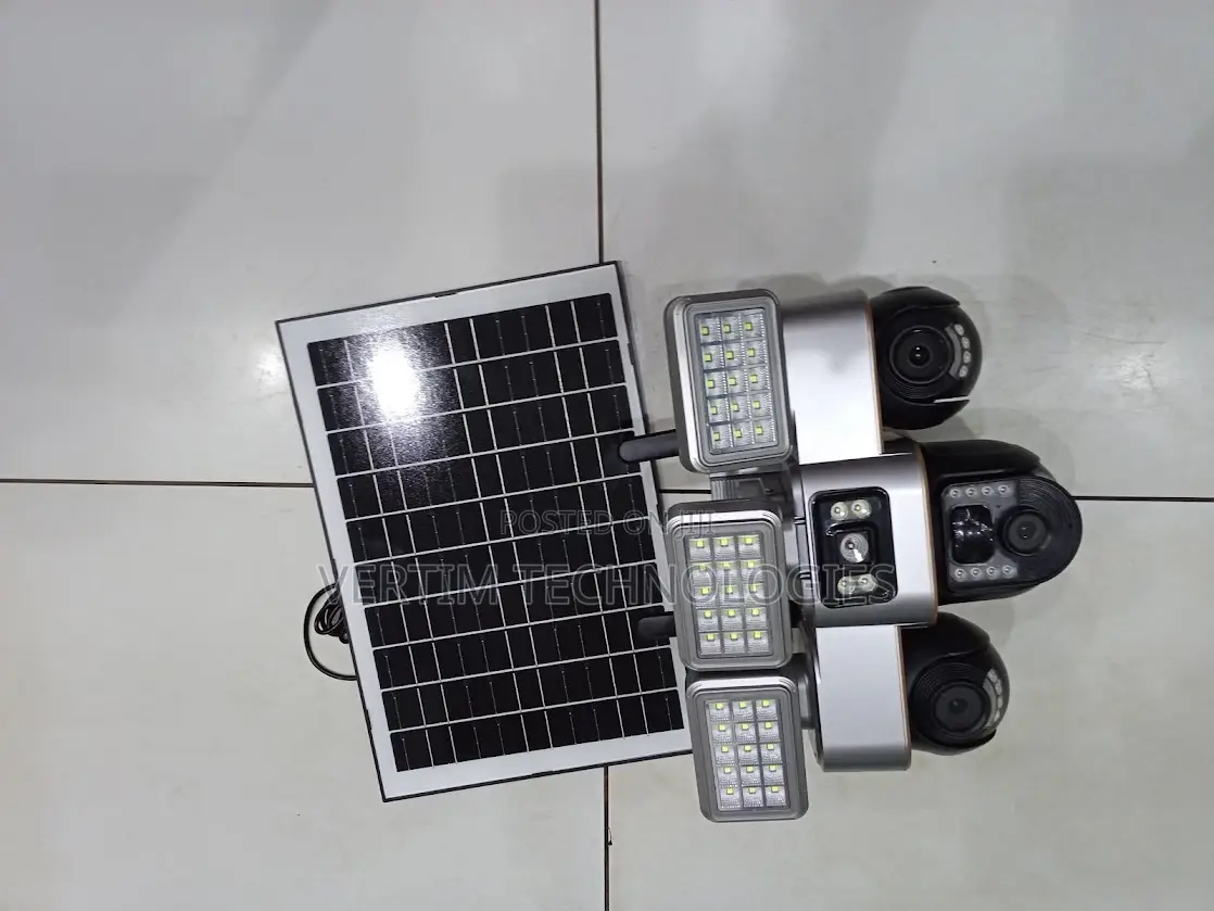 High Durability 12mp 4g PTZ Solar Camera With Solar Flood Light