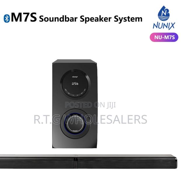 Nunix Nu‐M7s Home Theater Soundbar With Subwoofer