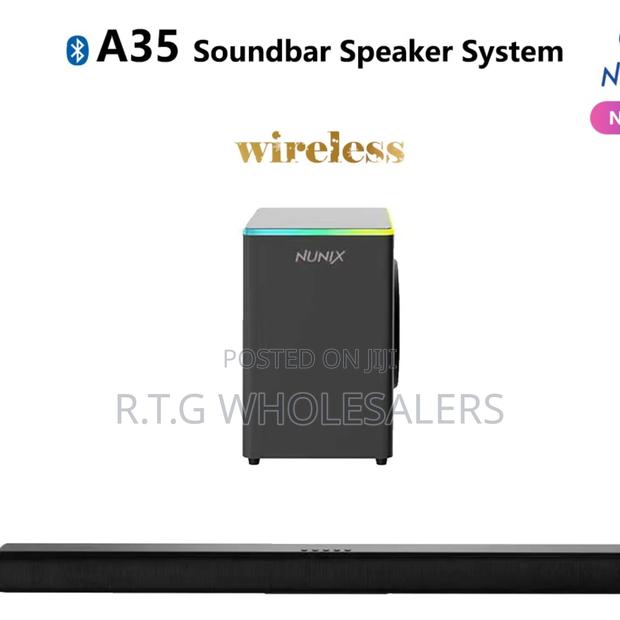 Nunix A35 2.1 Channel Wireless Soundbar Speaker System