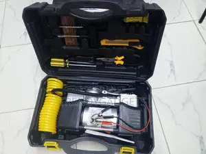 12v Car Tire Inflator Air Compressor With Repair Kit
