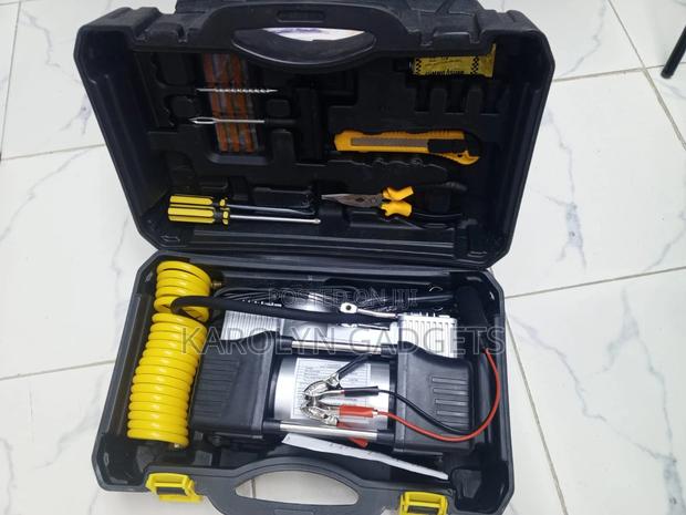 12v Car Tire Inflator Air Compressor With Repair Kit